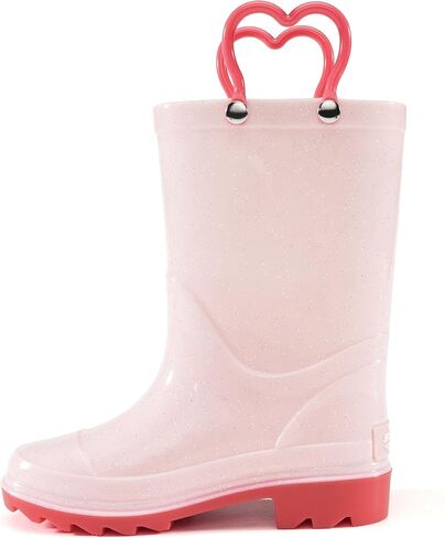 Stelle Toddler Rain Boots Kids Rainboots Boys Girls مقاومة للماء سهلة على المقابض غير المنقولة خفيفة الوزن في الهواء الطلق in Kuwait