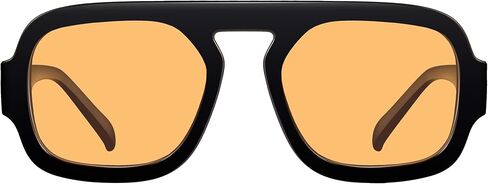 KesaPlan Trendy Square Aviator Sunglasses for Women, Vintage Flat Top Designer Shades Stylish Frame Sun Glasses in Saudi Arabia