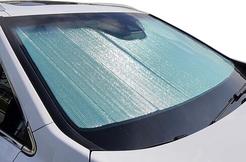 Autotech Park قابلة للطي Sunshade متوافق مع 2023-2025 Mercedes EQS SUV (غير متوافقة مع سيارة مرسيدس EQS سيدان) ، شمس الزجاج الأمامي المخصص in Saudi Arabia