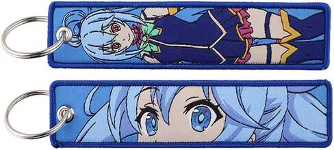 Pinstant Aqua Akua KonoSuba God's Blessing On This Wonderful World Kono Subarashii Sekai ni Shukufuku wo! Anime Manga Keychain Key Tag Chain Fob Ring in Saudi Arabia