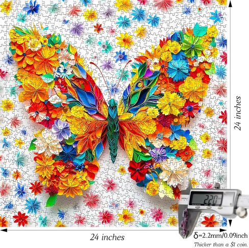 Bgraamiens Puzzle-Blue Gaze-1000 Piece Tiger Animal Puzzle Paper Quilling Art Puzzle Color Challenge Jigsaw Puzzles for Adults and Kids in Saudi Arabia