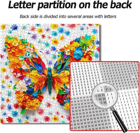 Bgraamiens Puzzle-Blue Gaze-1000 Piece Tiger Animal Puzzle Paper Quilling Art Puzzle Color Challenge Jigsaw Puzzles for Adults and Kids in Saudi Arabia