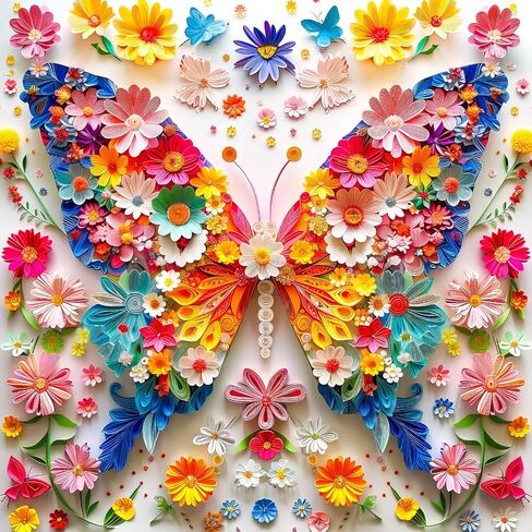 Bgraamiens Puzzle-Blue Gaze-1000 Piece Tiger Animal Puzzle Paper Quilling Art Puzzle Color Challenge Jigsaw Puzzles for Adults and Kids in Saudi Arabia