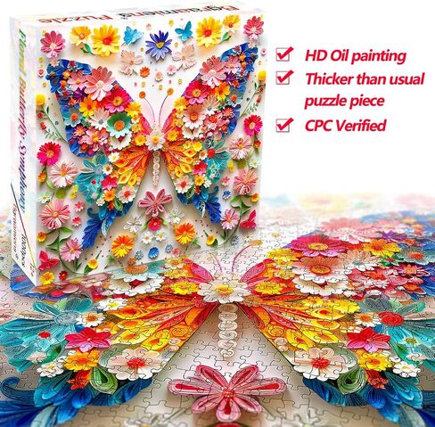 Bgraamiens Puzzle-Blue Gaze-1000 Piece Tiger Animal Puzzle Paper Quilling Art Puzzle Color Challenge Jigsaw Puzzles for Adults and Kids in Saudi Arabia