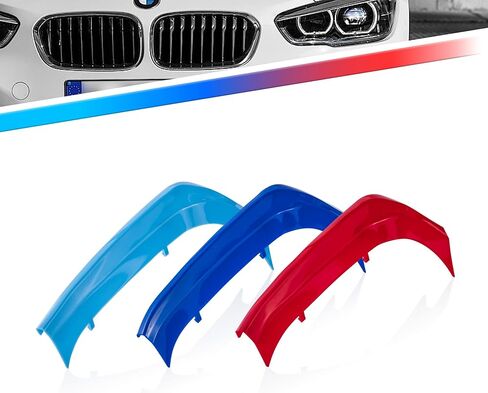 مقاطع شبكة الكلى إدراج 3pcs-أغطية شواء Mesh Mesh Mesh Mesh Mesh ، شرائط إدراج مصبغة ، قطع الشواية الأمامية ABS لـ B-M-W F20 F21 LCI 2015-2019 (11 شريحة) in Kuwait