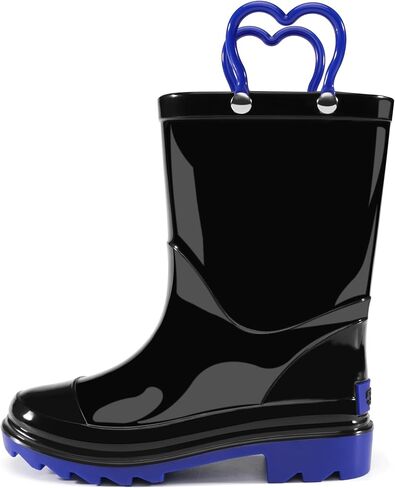 Stelle Toddler Rain Boots Kids Rainboots Boys Girls مقاومة للماء سهلة على المقابض غير المنقولة خفيفة الوزن في الهواء الطلق in Kuwait