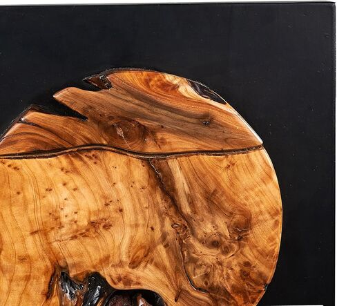 Greenage Cedar Roots Round Wall Decor 17"×17" Hanging Decoration for Home Living Room Bedroom Office in Saudi Arabia