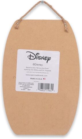 Disney Winnie the Pooh Snowy Behind the Ears Hanging Wood Wall Decor - Cute Winnie the Pooh Christmas Decoration for Home in Saudi Arabia