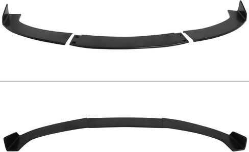 FREEMOTOR802 Compatible with 2010-2013 Infiniti G37 Sedan & 2011-2012 Infiniti G25 Sedan Front Bumper Lip, 3PCS Front Bumper Lip Spoiler Splitters Kit Unpainted Black IKON Style PU in Saudi Arabia