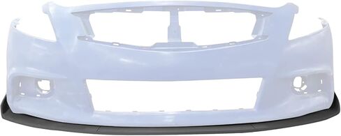 FREEMOTOR802 Compatible with 2010-2013 Infiniti G37 Sedan & 2011-2012 Infiniti G25 Sedan Front Bumper Lip, 3PCS Front Bumper Lip Spoiler Splitters Kit Unpainted Black IKON Style PU in Saudi Arabia