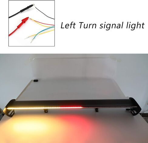 Areyourshop Universal Hatch Adjustable Aluminum Rear Trunk Wing Racing Spoiler with LED in Saudi Arabia