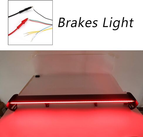 Areyourshop Universal Hatch Adjustable Aluminum Rear Trunk Wing Racing Spoiler with LED in Saudi Arabia