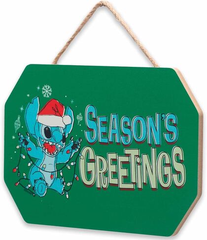 Disney Winnie the Pooh Snowy Behind the Ears Hanging Wood Wall Decor - Cute Winnie the Pooh Christmas Decoration for Home in Saudi Arabia