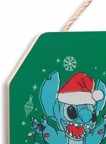 Disney Winnie the Pooh Snowy Behind the Ears Hanging Wood Wall Decor - Cute Winnie the Pooh Christmas Decoration for Home in Saudi Arabia