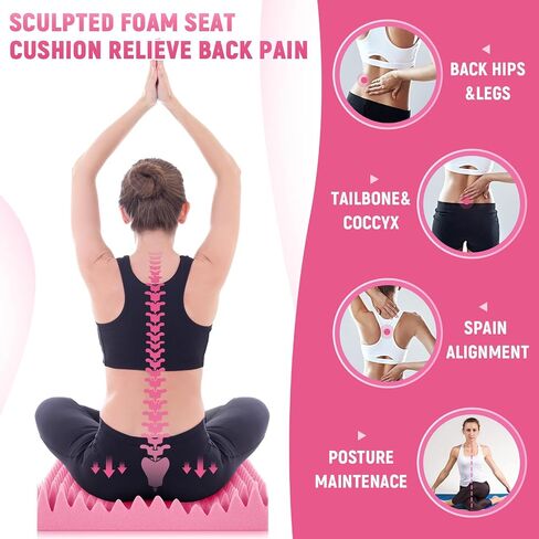 Geiserailie 2 PCS Egg Foam Pad Chair Cushion لتخفيف وسائد رغوة البيض إلى ظهور ملحقات Egg Foam Pad للكراسي وسادة رغوة للكراسي كرسي كرسي كرسي كرسي in Kuwait