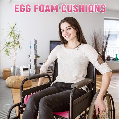 Geiserailie 2 PCS Egg Foam Pad Chair Cushion لتخفيف وسائد رغوة البيض إلى ظهور ملحقات Egg Foam Pad للكراسي وسادة رغوة للكراسي كرسي كرسي كرسي كرسي in Kuwait