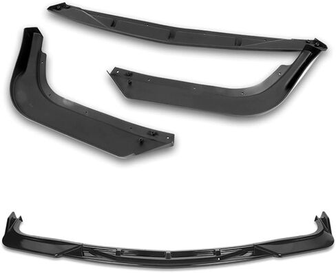 Q1-TECH, Front Bumper Lip fit for Compatible with 2008-2013 Infiniti G37 Coupe/2DR, Front Bumper Lip Spoiler Air Chin Body Kit Splitter ABS, STP-Style +(Gift) (Painted Carbon Fiber) in Saudi Arabia