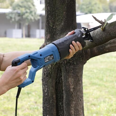 Reciprocating Saw, 20V Cordless Reciprocating Saw with 2.0Ah Battery and Fast Charger, 0-3000RPM, Tool-Free Blade Change, 5Pcs Blades for Wood, Soft Metal, PVC Pipe Cutting in Saudi Arabia