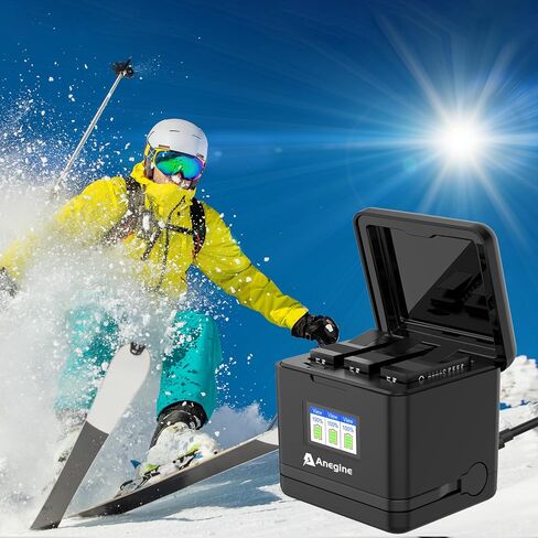 Hero 13 Battery 2300mAh for Hero 13 Enduro Battery with LED 2-Slot Storage USB Charger (2-Pack) in Saudi Arabia