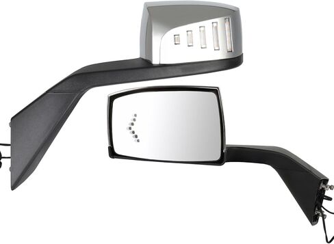 ECCPP Truck Hood Mirrors Passenger+Driver Side Side Heavy Duty Mirrors بديل مناسب لعام 2004-2018 لـ Volvo VNL لـ VN Series Manual in Saudi Arabia