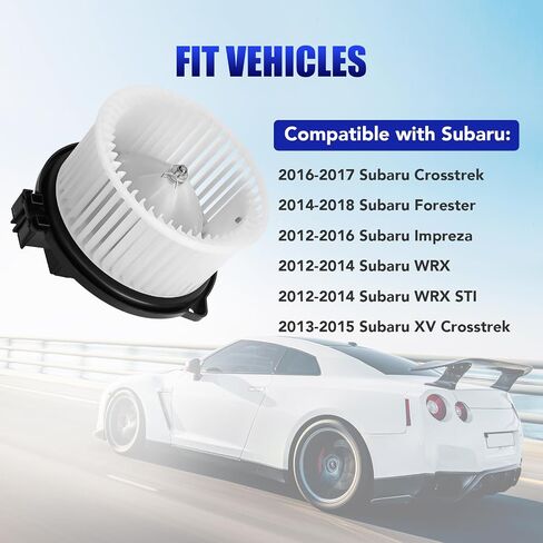 AC Blower Motor with Fan Fits for Subaru Crosstrek Forester Impreza WRX XV HVAC Heater Blower Motor Replaces# 700290 72223FJ001 in Saudi Arabia