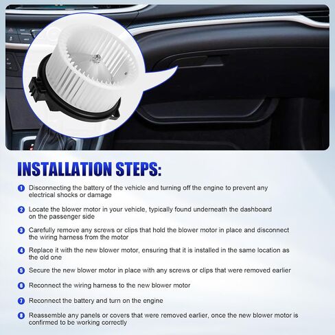 AC Blower Motor with Fan Fits for Subaru Crosstrek Forester Impreza WRX XV HVAC Heater Blower Motor Replaces# 700290 72223FJ001 in Saudi Arabia