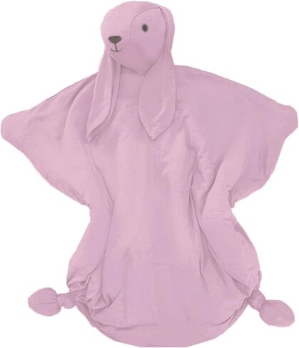 GUNAMUNA Unisex Lovey Blanket for Newborns and Toddlers, Soft Stuffed Bunny Security Comforter, One Size, Blush in Saudi Arabia