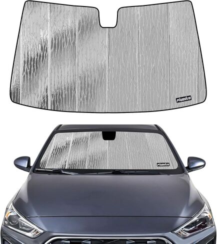 الزجاج الأمامي Sunshade لـ Hyundai Ioniq 2017-2022 ، Window Sunshade Shield ، 2-in-1 Sunshade ، Silver for Summer ، Black for Winter in Saudi Arabia
