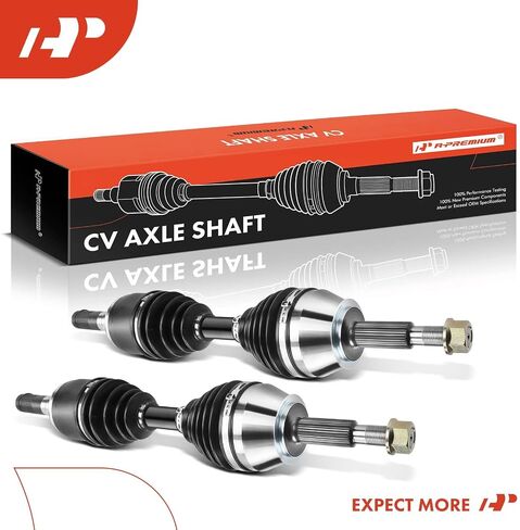 A -Premium Pair (2) مجموعة عمود محور CV الأمامي - متوافق مع Nissan Titan XD 2016 2017 2018 2020 ، 4WD - Driver and Passenger ، مع التمهيد الخارجي الحراري الثقيل in Saudi Arabia
