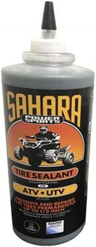 Sahara Power Sport Tire and Tube Sealant Puncture Repair Sealant, Prevent and Repair, Suitable for Non-Highway Tires and Tubes, Non-Toxic, Eco-Friendly, 34oz Bottle in Saudi Arabia