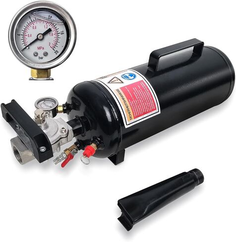 Tire Bead Seater, 3 Gallon (11.4L) Tire Inflator Tool (Black), Wheel Trigger Seating Tool Inflator Tank, 87-116 PSI Operating Pressure for Tractor Truck ATV Car and Automobile Repair in Kuwait