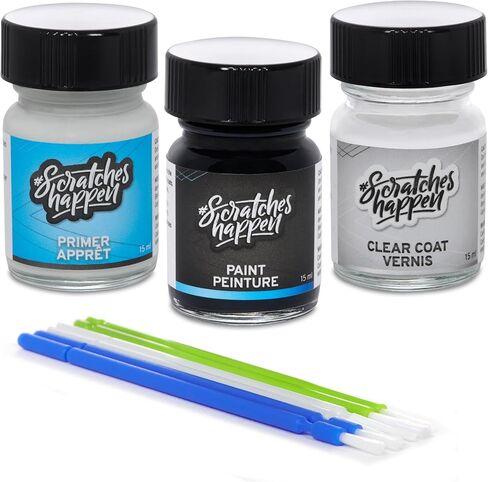 ScratchesHappen Exact-Match Touch Up Paint Kit - Atlas White/Lunar White (SAW) for Hyundai - Preferred (Paint + Clear Coat + Primer) in Saudi Arabia
