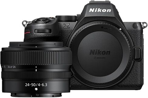 Nikon Z5 II مع عدسة تكبير تليفوتوتو | كاميرا فيديو/فيديو كاملة الإطار مع عدد كبير من 24-200 ملم إلى عدسة تكبير المقربة | نموذج نيكون الولايات المتحدة الأمريكية in Kuwait