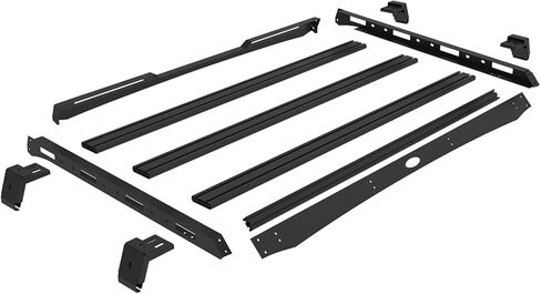 Hooke Road Gladiator JT Roof Rack Off-Road Cargo Management Storage Rooftop Luggage Carrier Cargo Basket for 2020 2021 2022 2023 2024 2025 Jeep Gladiator JT Hardtop Only in Saudi Arabia
