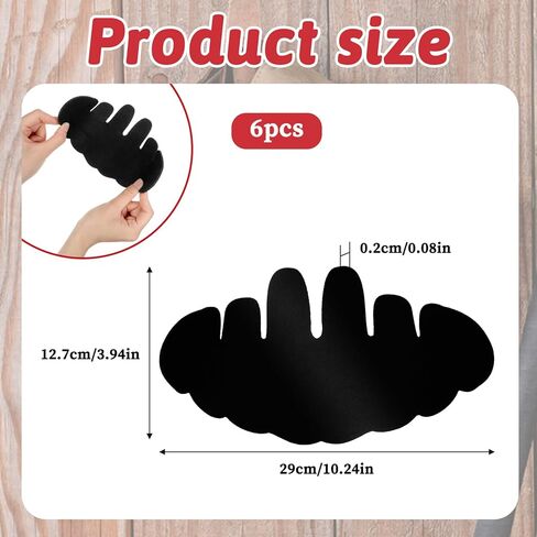 6 PCS Caps Baseball Caps إدراج صائغ ، مرنة قابلة للغسل قابلة لإعادة الاستخدام القابلة لإعادة الاستخدام ، إدراج مركبة مركبة ، وبطانة عرق القبعة ، وقبعة القبعات (22-23 بوصة) in Kuwait