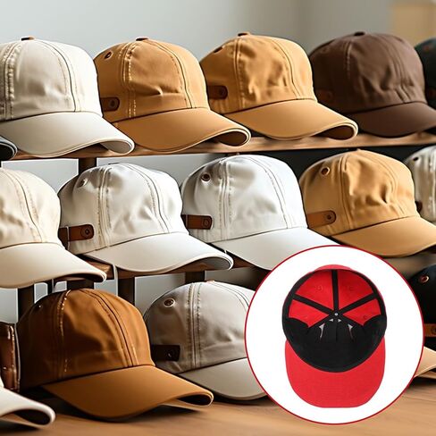 6 PCS Caps Baseball Caps إدراج صائغ ، مرنة قابلة للغسل قابلة لإعادة الاستخدام القابلة لإعادة الاستخدام ، إدراج مركبة مركبة ، وبطانة عرق القبعة ، وقبعة القبعات (22-23 بوصة) in Kuwait