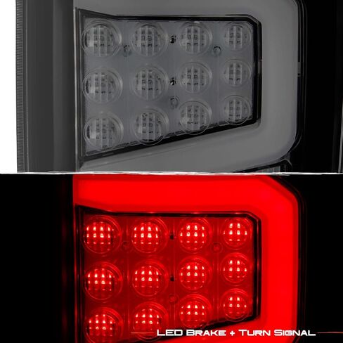 Akkon - لعام 2016-2021 تجميعات مصابيح ذيل Nissan Titan Titan Tube Tube - مساكن الدخان الأسود in Kuwait