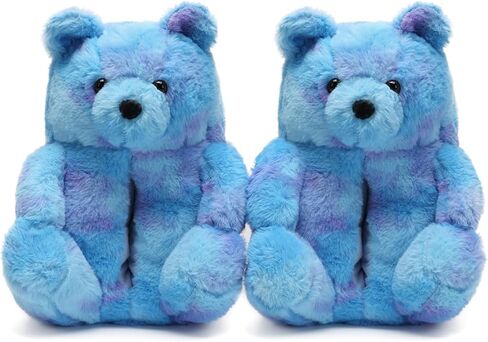 Women's Teddy Bear Slippers,Mom Gift Slippers,Cozy Women Fuzzy Indoor House Shoes,Fun Costume for Adults,Cute Animal Slides for Women Birthday Valentine's Gift Ideas in Saudi Arabia