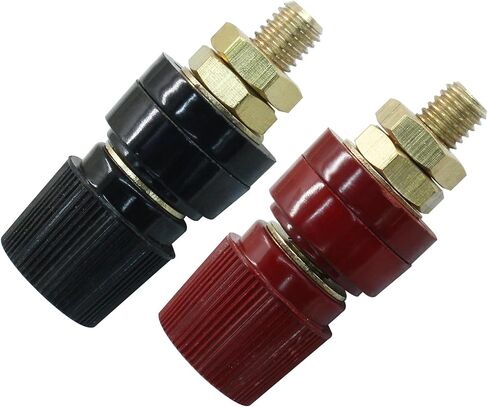 Waziaqoc 2pcs 5/16 بوصة طرف بطارية عن بعد ، طرفية طاقة طاقة البطارية عن بُعد مجموعة طرف الموصل (8 ملم الأحمر والأسود) in Saudi Arabia