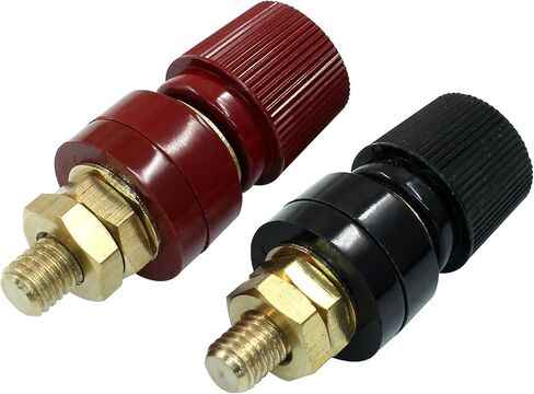 Waziaqoc 2pcs 5/16 بوصة طرف بطارية عن بعد ، طرفية طاقة طاقة البطارية عن بُعد مجموعة طرف الموصل (8 ملم الأحمر والأسود) in Saudi Arabia