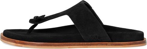 Women's Mika Footbed Sandal Thong, Chestnut Leopard Suede, 8.5 in Saudi Arabia