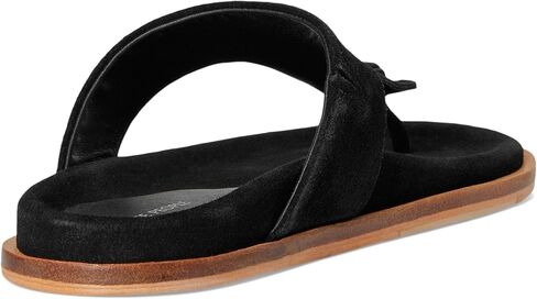 Women's Mika Footbed Sandal Thong, Chestnut Leopard Suede, 8.5 in Saudi Arabia