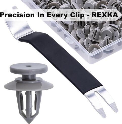 Rexka 51pcs Door Trim Panel Retainer Clip for GM 11547574 11610605 Buick Chevy Cadillac GMC Cruze Equinox Malibu Traverse Acadia Canyon SRX XT5 XTS - GM Trim Panel Retainer - Auto Clips Remover in Saudi Arabia