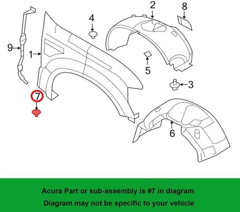 30pcs Hood Insulation Fender Liner Pretainer Clip Push Push Hackers Fit Ford Edge ، Escape ، الرحلة ، الحملة ، المستكشف ، Flex ، Mustang ، Ranger ، Taurus OE: N808842-S/W705002-S300 ، Chrysler 6504098 KK in Saudi Arabia
