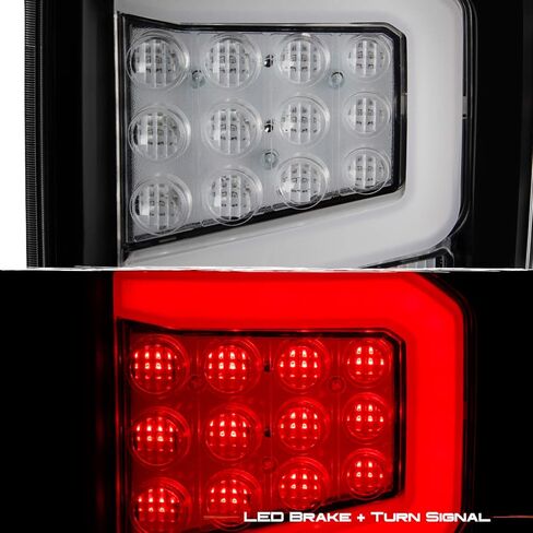AKKON - For 2016-2021 Nissan Titan Light Tube Premium Tail Lamps Assemblies - Black Smoke Housing in Kuwait