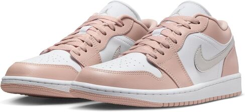 NIKE Air Jordan 1 Low Women's Shoes (FZ4183-002, Cement Grey/Black/White/Fire Red) Size 5 in Saudi Arabia