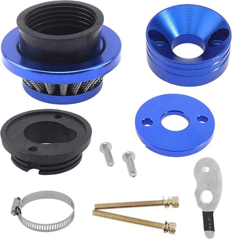 42mm 43mm 44mm 44mm Blue Filter Adapter Cackity for 33cc 43cc 47cc 49cc 50cc 52cc minimoto 2-Stroke Mini Mini Bike Kids ATV Go Kart Goped Blad Gas Powered Scooter Motovox MVS10 in Saudi Arabia