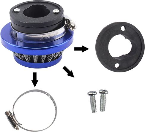 42mm 43mm 44mm 44mm Blue Filter Adapter Cackity for 33cc 43cc 47cc 49cc 50cc 52cc minimoto 2-Stroke Mini Mini Bike Kids ATV Go Kart Goped Blad Gas Powered Scooter Motovox MVS10 in Saudi Arabia