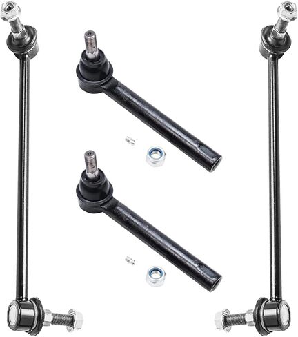 Detroit Axle - Front 4pc Supension Kit for 2003-2004 Nissan Murano ، 2 bars stabilizer roway rods 2 نهايات قضيب التعادل الخارجي بديل in Saudi Arabia