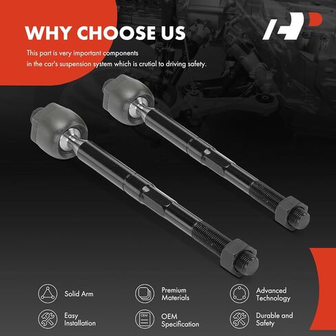 A-Premium 2 x Front Inner Tie Rod Ends, Compatible with Buick LaCrosse 2010-2012, Regal 2012-2013, Allure 2010 & Cadillac XTS 2013-2019 & Saab 9-5 2010-2011 in Saudi Arabia